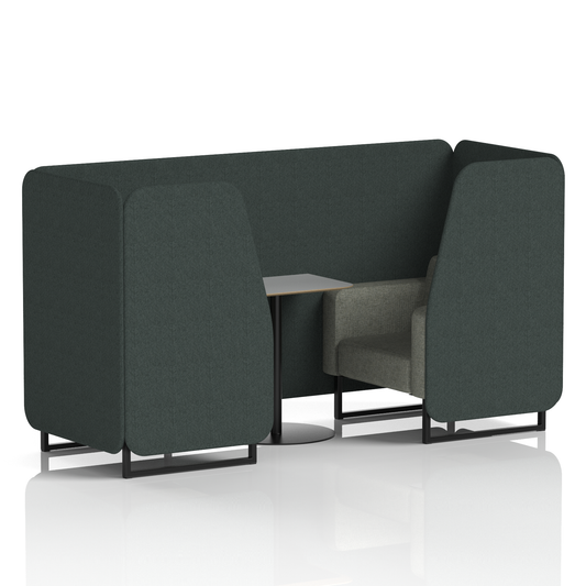 Brixworth Booth With Grey Table In Two Tone
