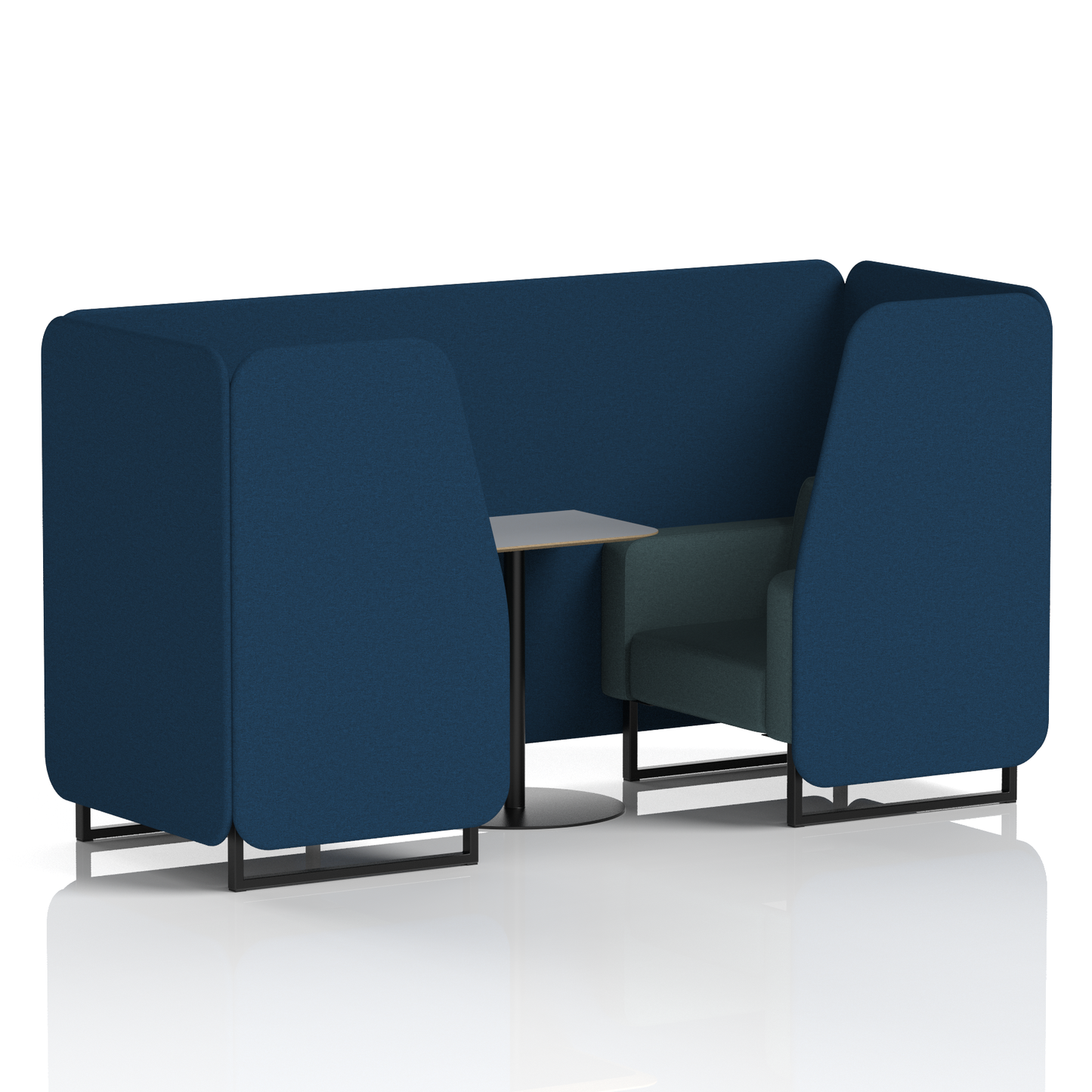 Brixworth Booth With Grey Table In Two Tone