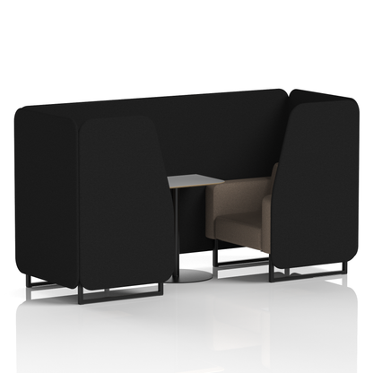 Brixworth Booth With Grey Table In Two Tone