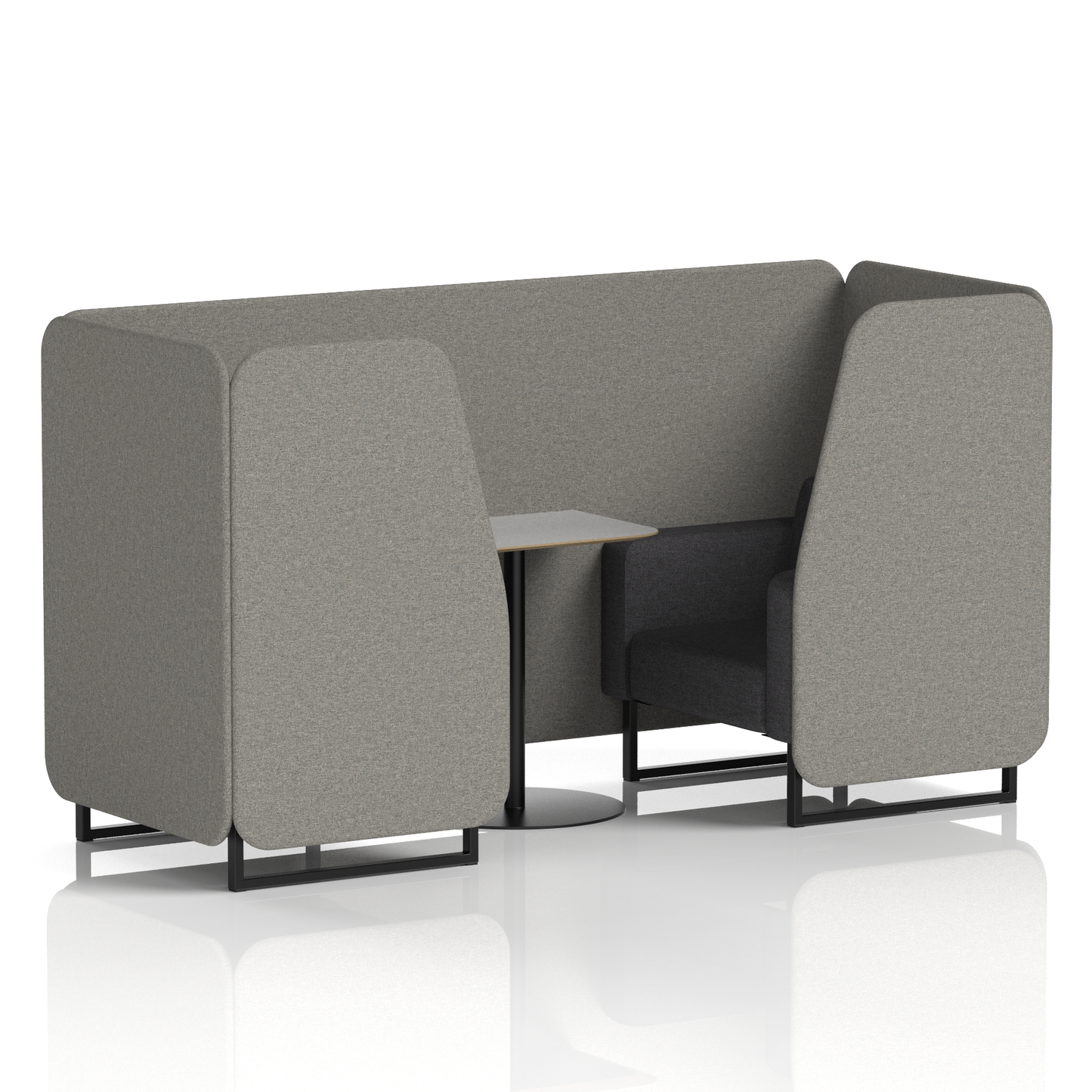 Brixworth Booth With Grey Table In Two Tone