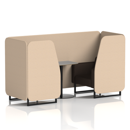 Brixworth Booth With Grey Table In Two Tone