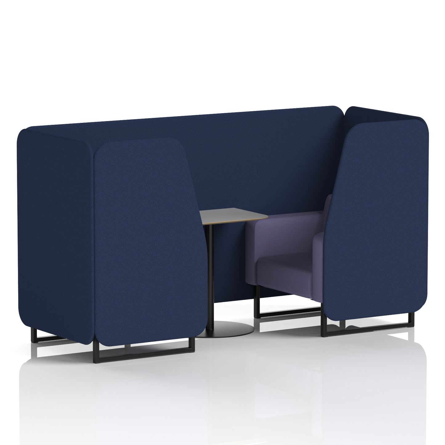 Brixworth Booth With Grey Table In Two Tone