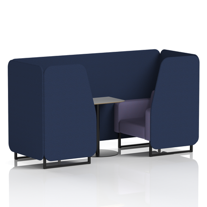 Brixworth Booth With Grey Table In Two Tone