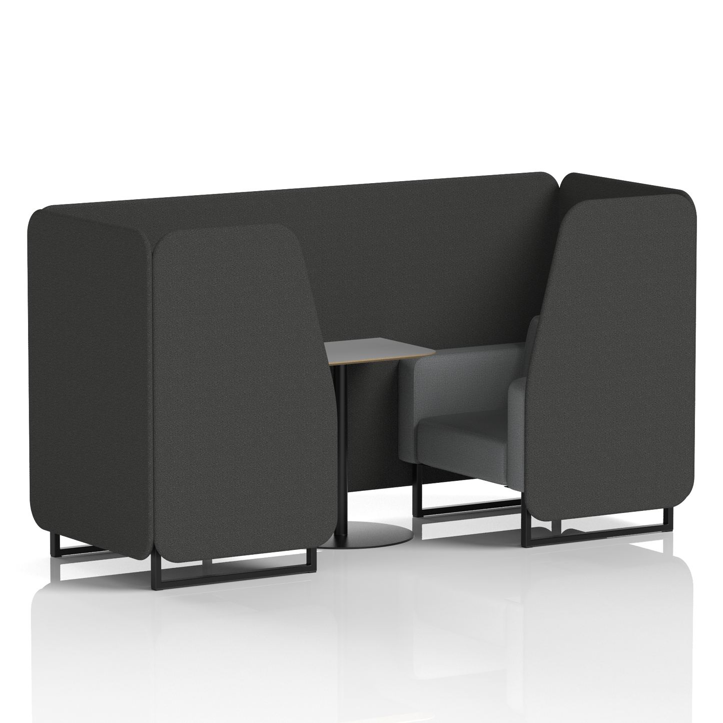 Brixworth Booth With Grey Table In Two Tone
