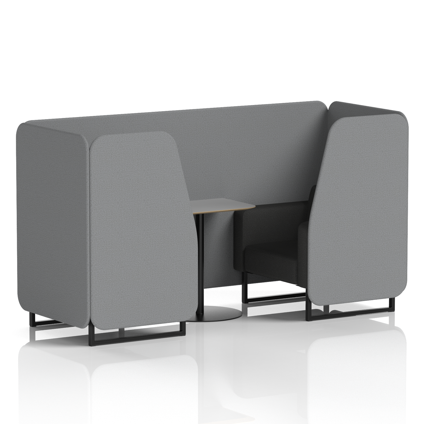 Brixworth Booth With Grey Table In Two Tone