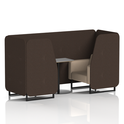 Brixworth Booth With Grey Table In Two Tone