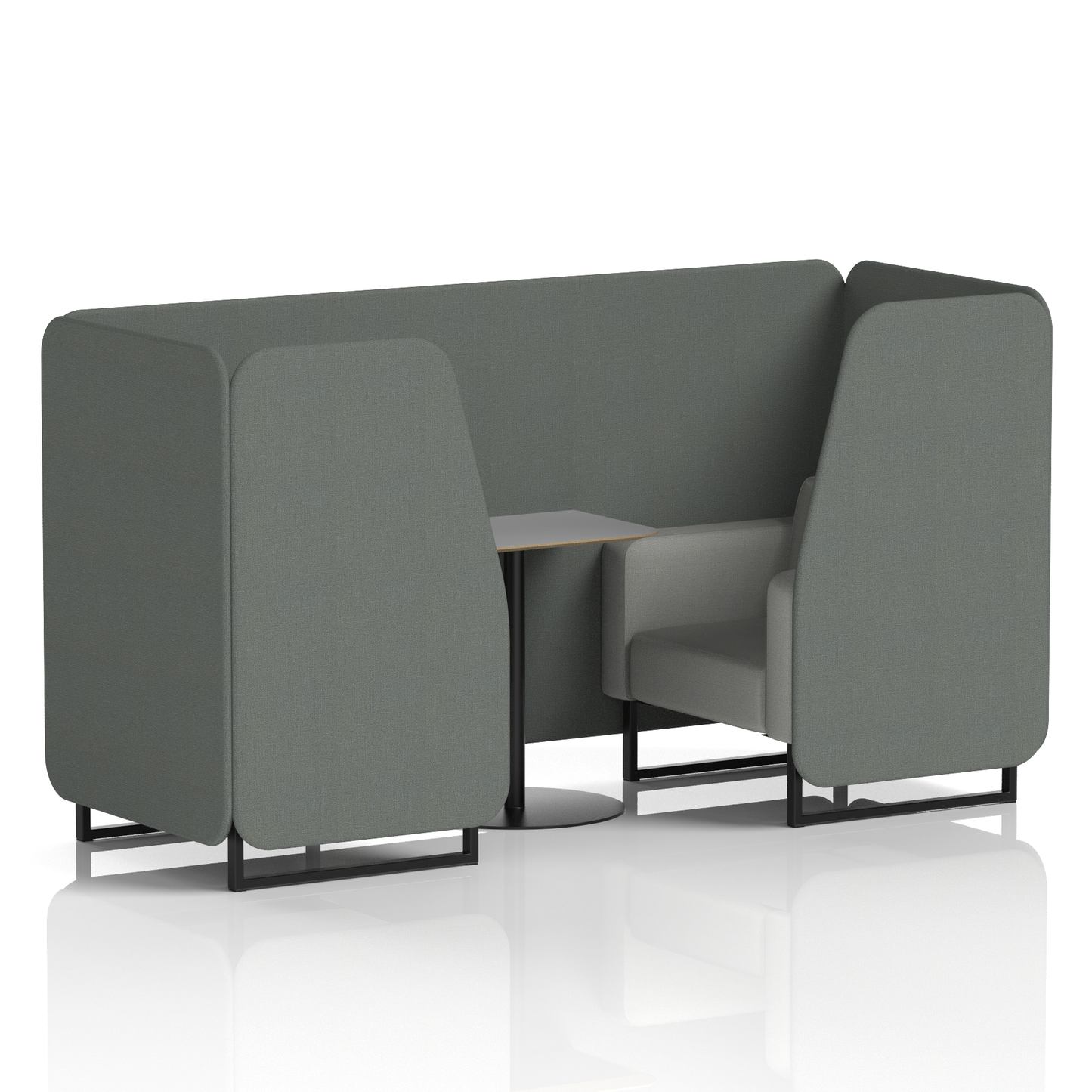 Brixworth Booth With Grey Table In Two Tone