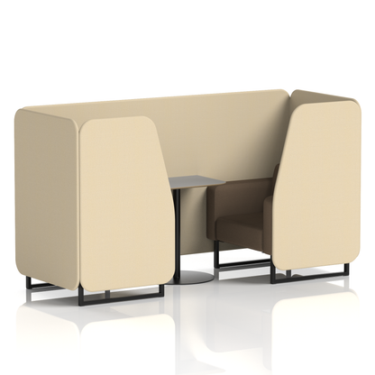 Brixworth Booth With Grey Table In Two Tone