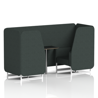 Brixworth Booth With Black Table In Single Tone