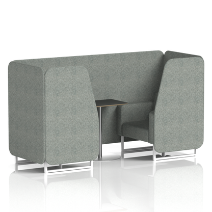 Brixworth Booth With Black Table In Single Tone