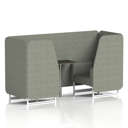 Brixworth Booth With Black Table In Single Tone