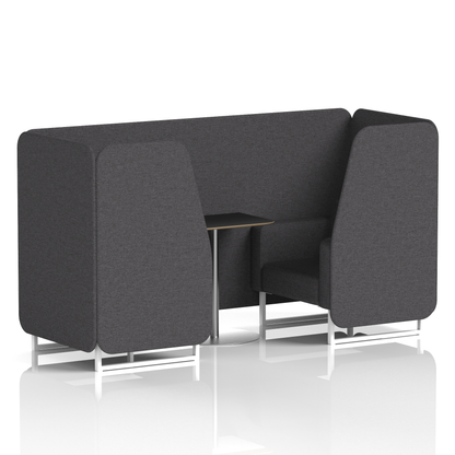 Brixworth Booth With Black Table In Single Tone