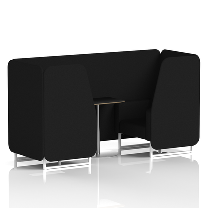 Brixworth Booth With Black Table In Single Tone