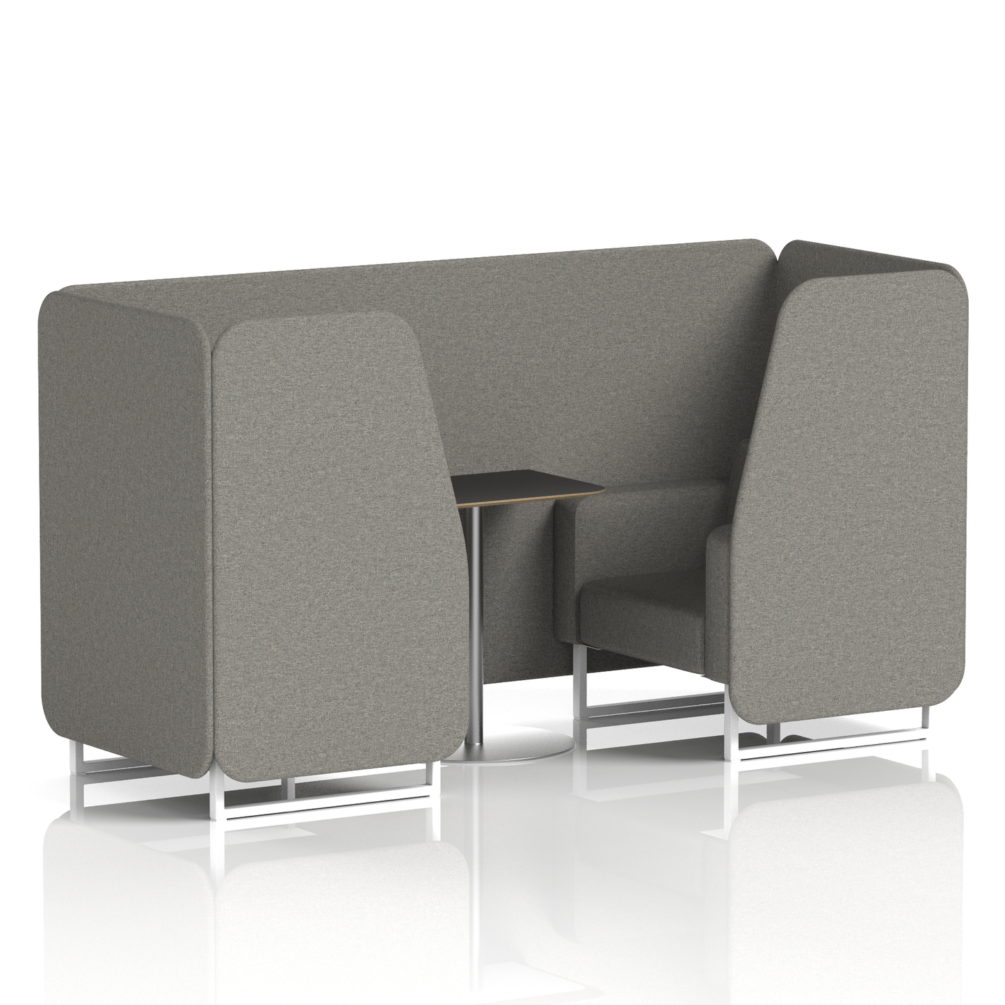Brixworth Booth With Black Table In Single Tone