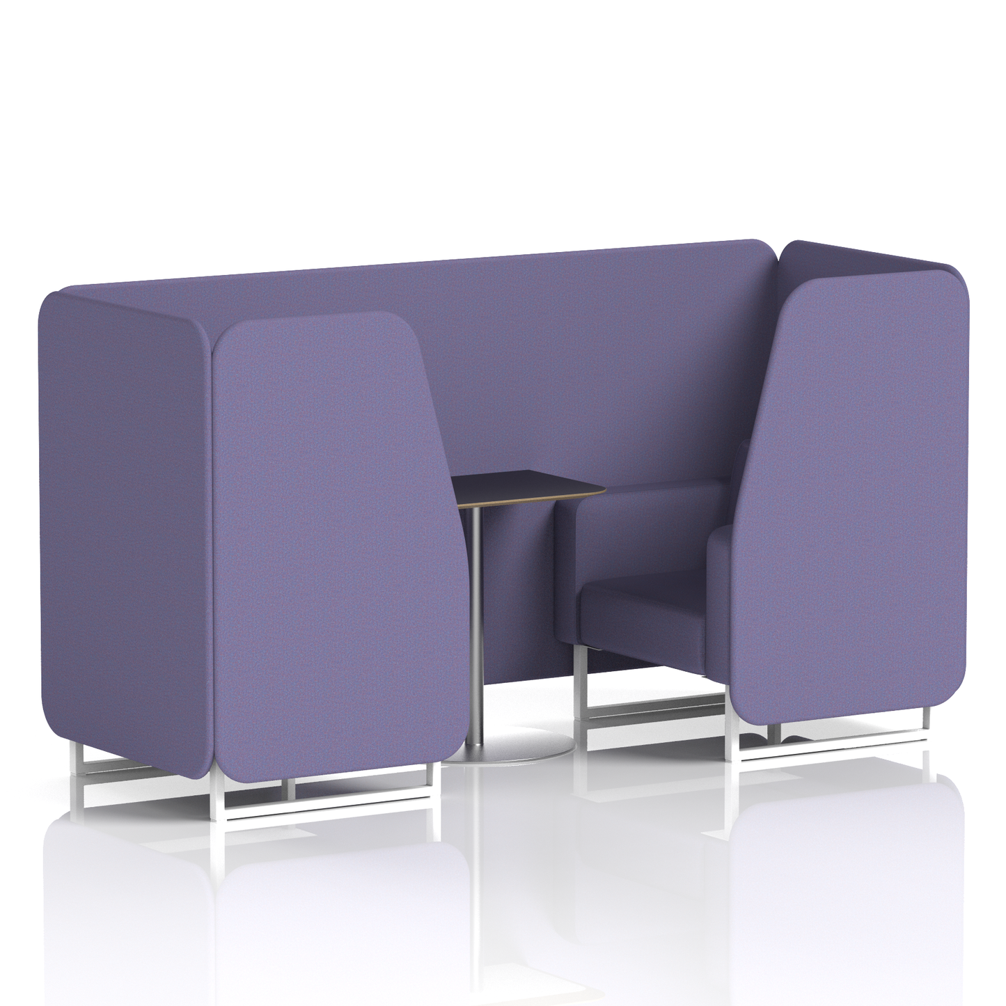 Brixworth Booth With Black Table In Single Tone