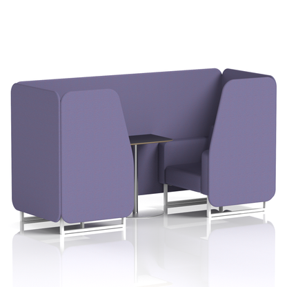 Brixworth Booth With Black Table In Single Tone