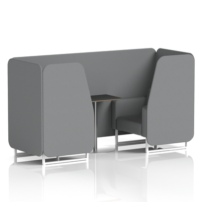 Brixworth Booth With Black Table In Single Tone