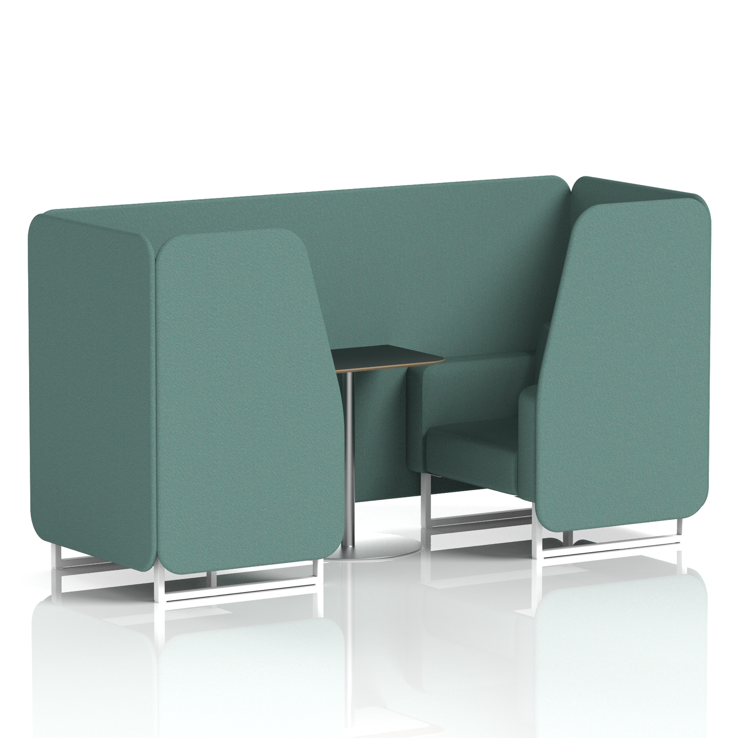 Brixworth Booth With Black Table In Single Tone
