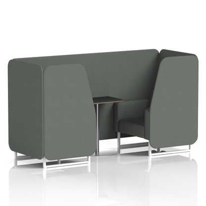 Brixworth Booth With Black Table In Single Tone
