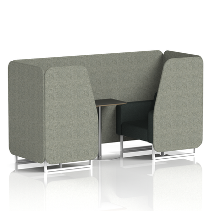 Brixworth Booth With Black Table In Two Tone