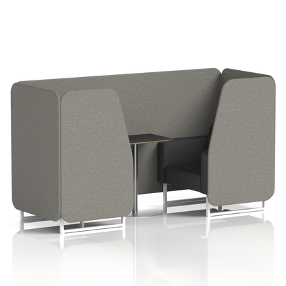 Brixworth Booth With Black Table In Two Tone