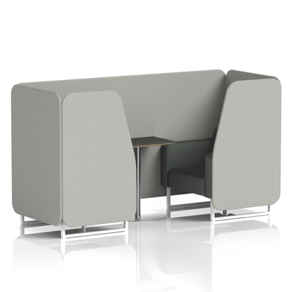 Brixworth Booth With Black Table In Two Tone