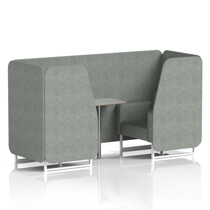 Brixworth Booth With Grey Table In Single Tone