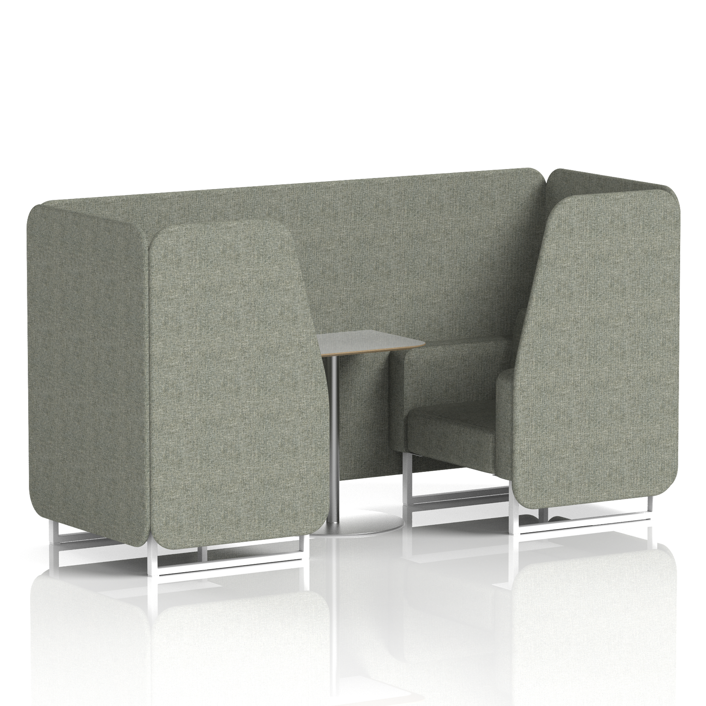 Brixworth Booth With Grey Table In Single Tone