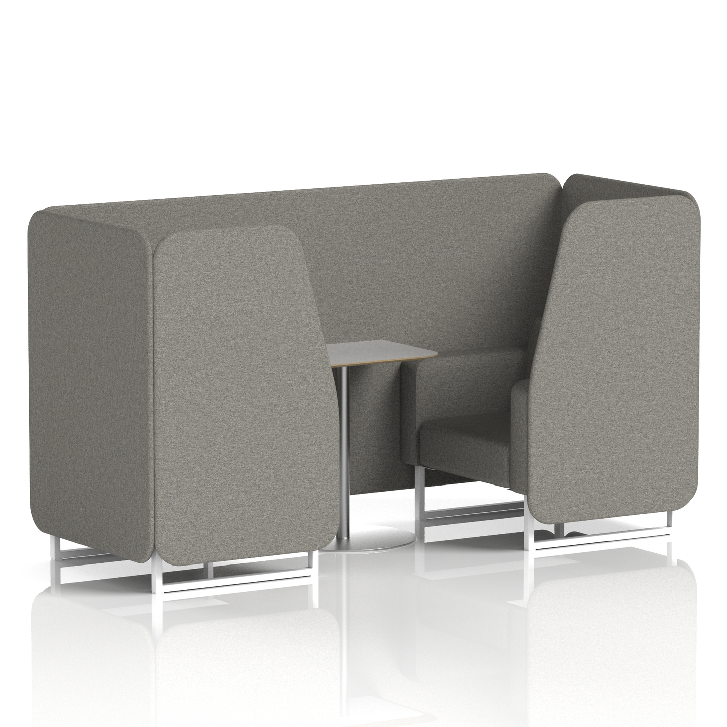 Brixworth Booth With Grey Table In Single Tone