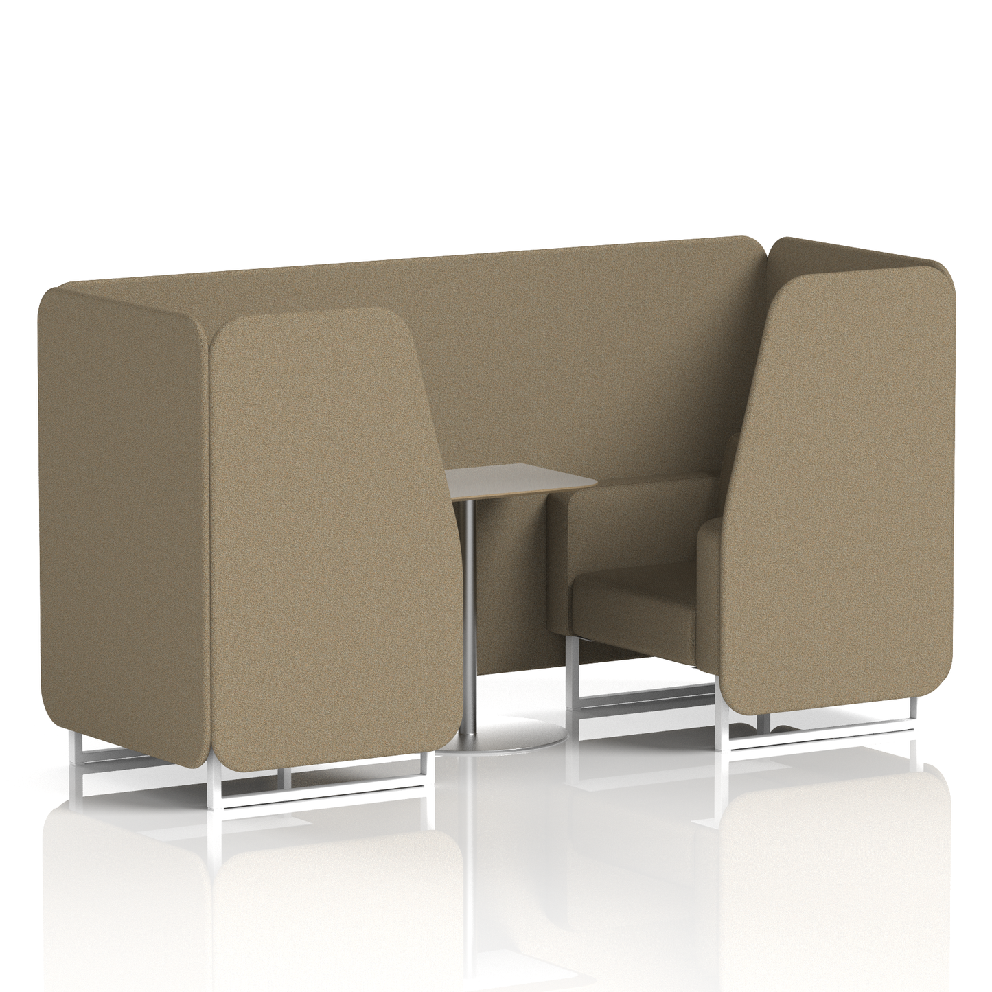 Brixworth Booth With Grey Table In Single Tone