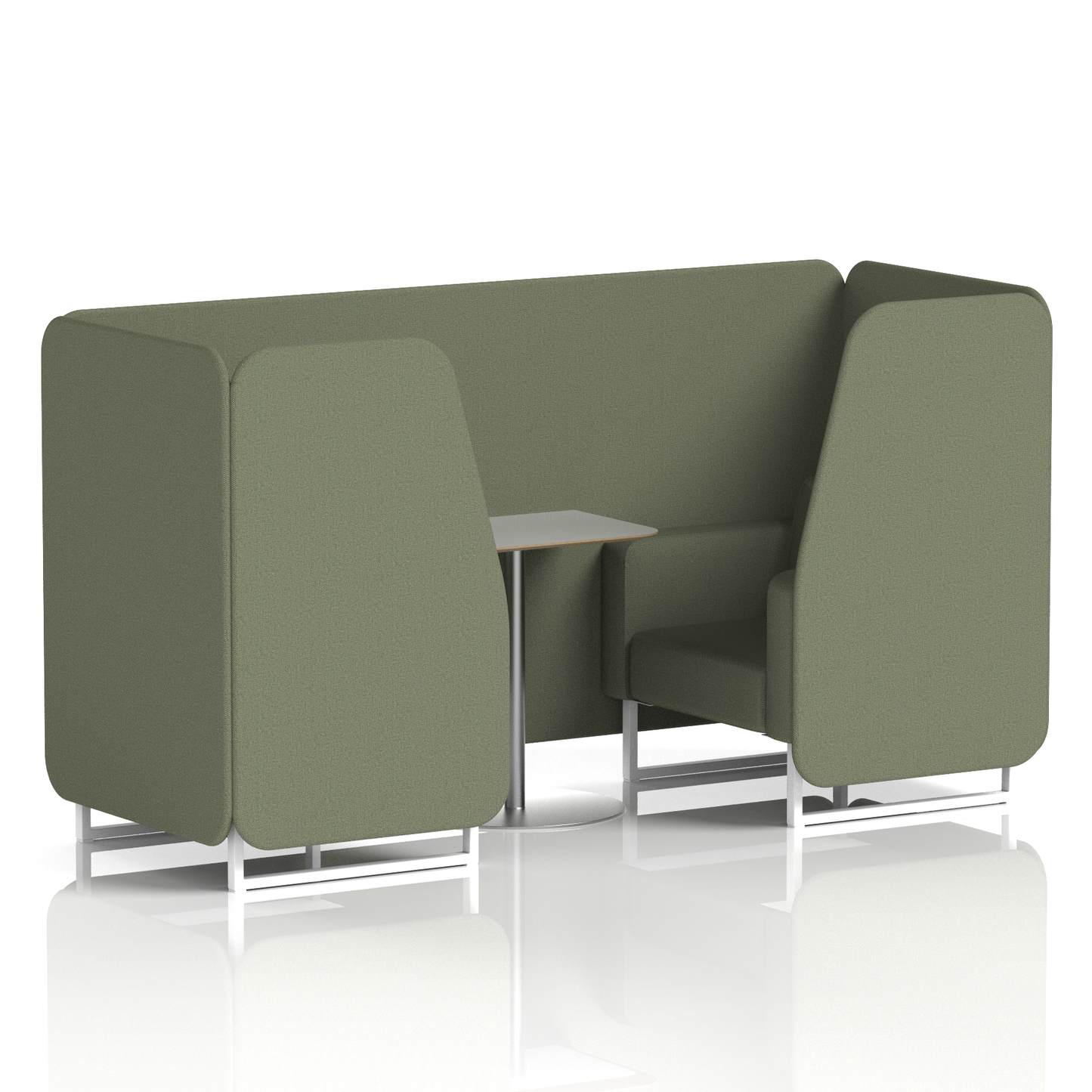 Brixworth Booth With Grey Table In Single Tone