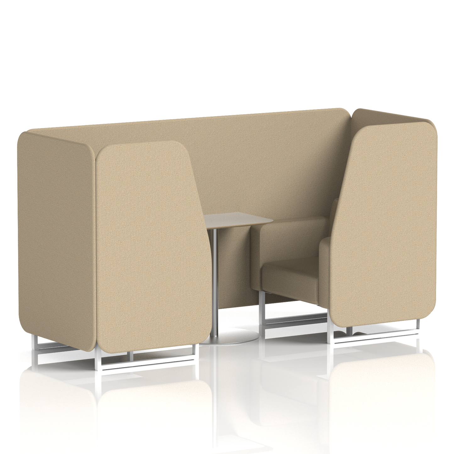 Brixworth Booth With Grey Table In Single Tone
