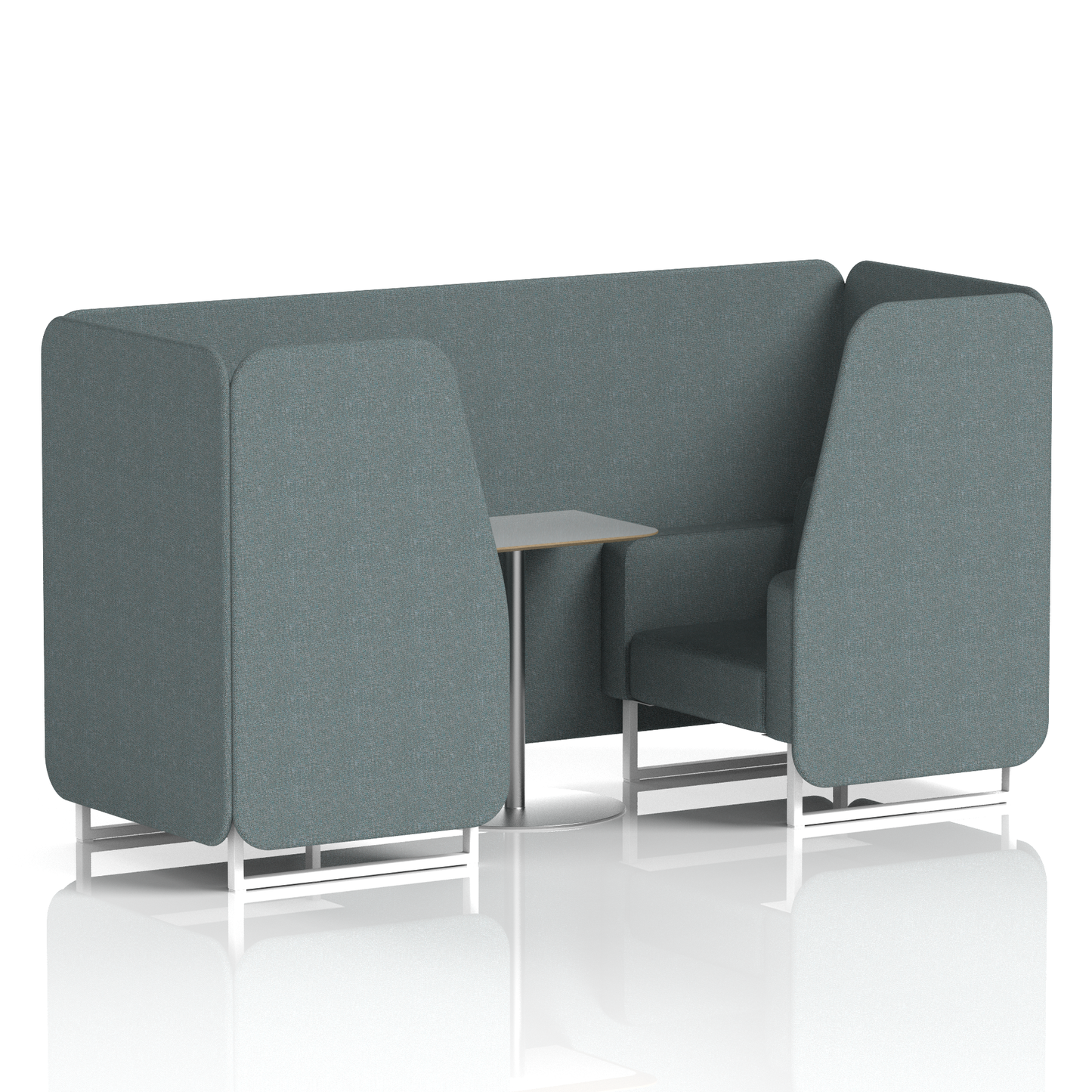 Brixworth Booth With Grey Table In Single Tone