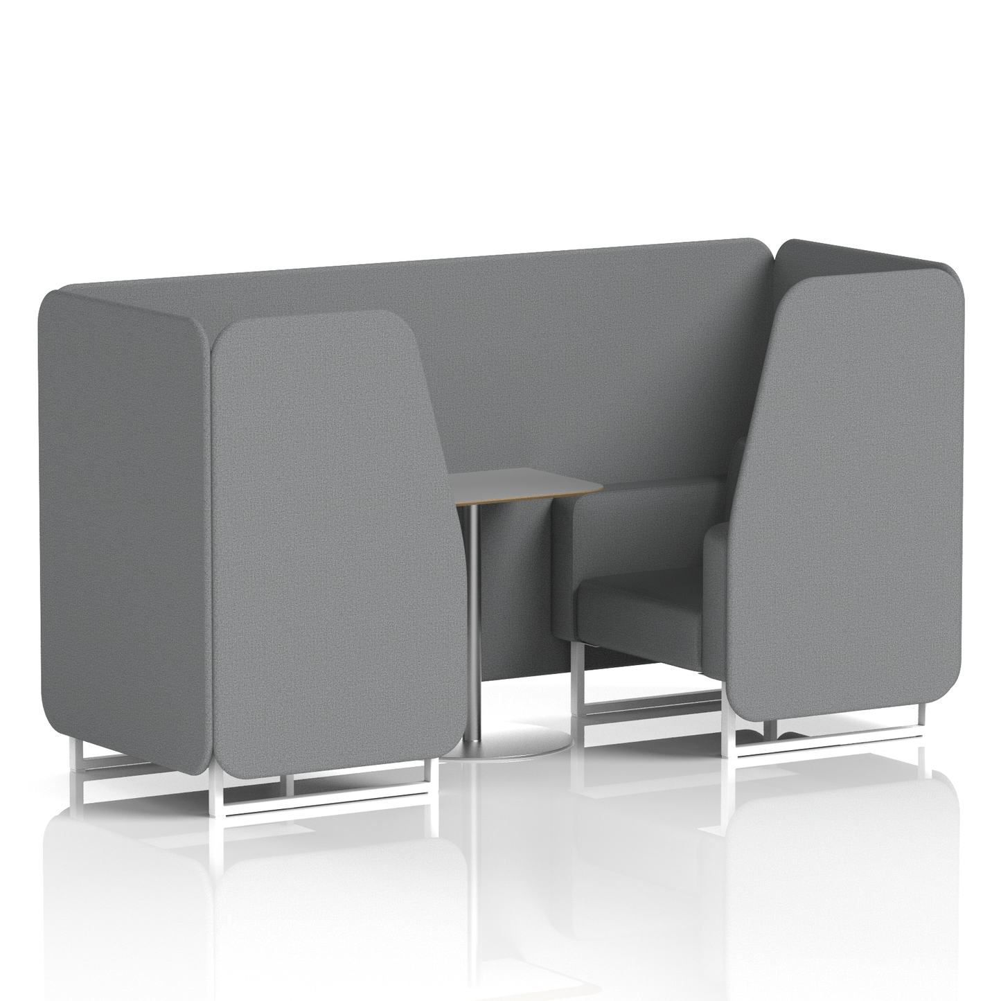 Brixworth Booth With Grey Table In Single Tone