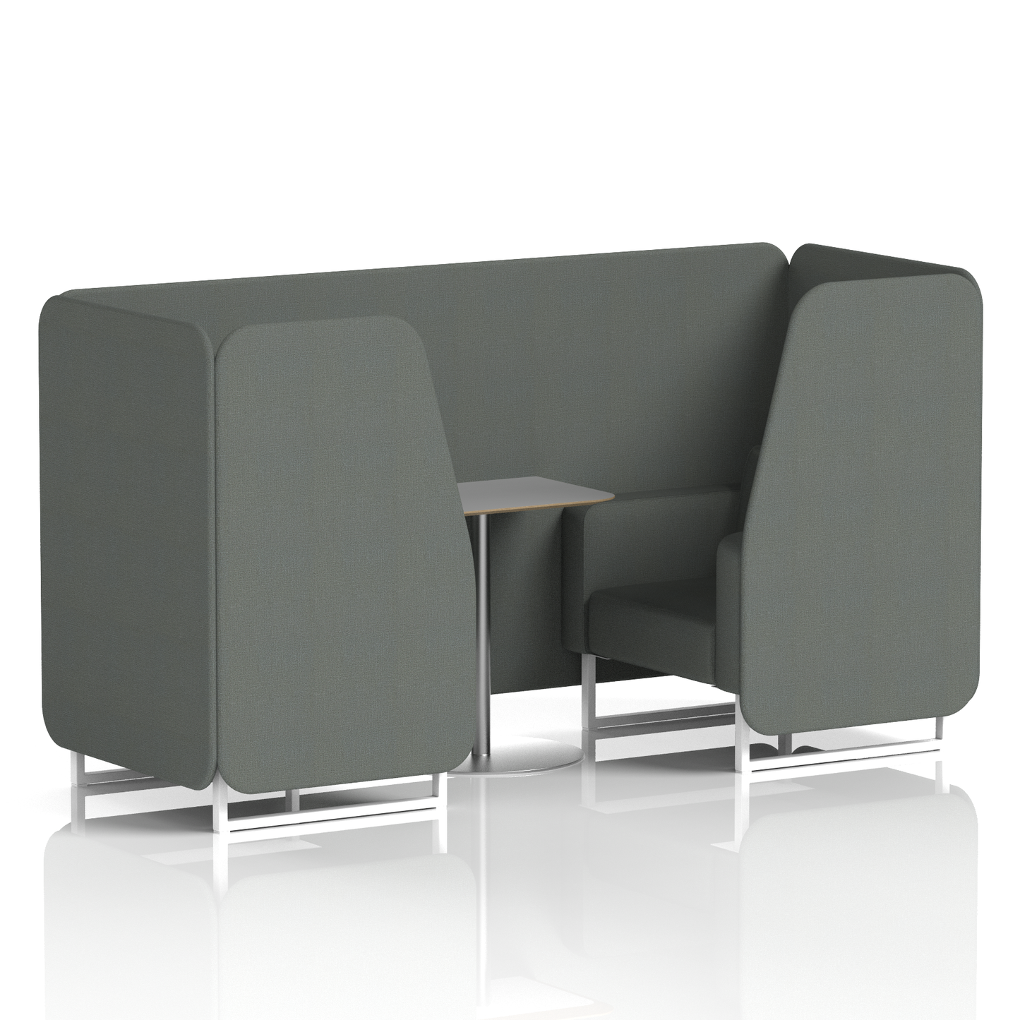 Brixworth Booth With Grey Table In Single Tone
