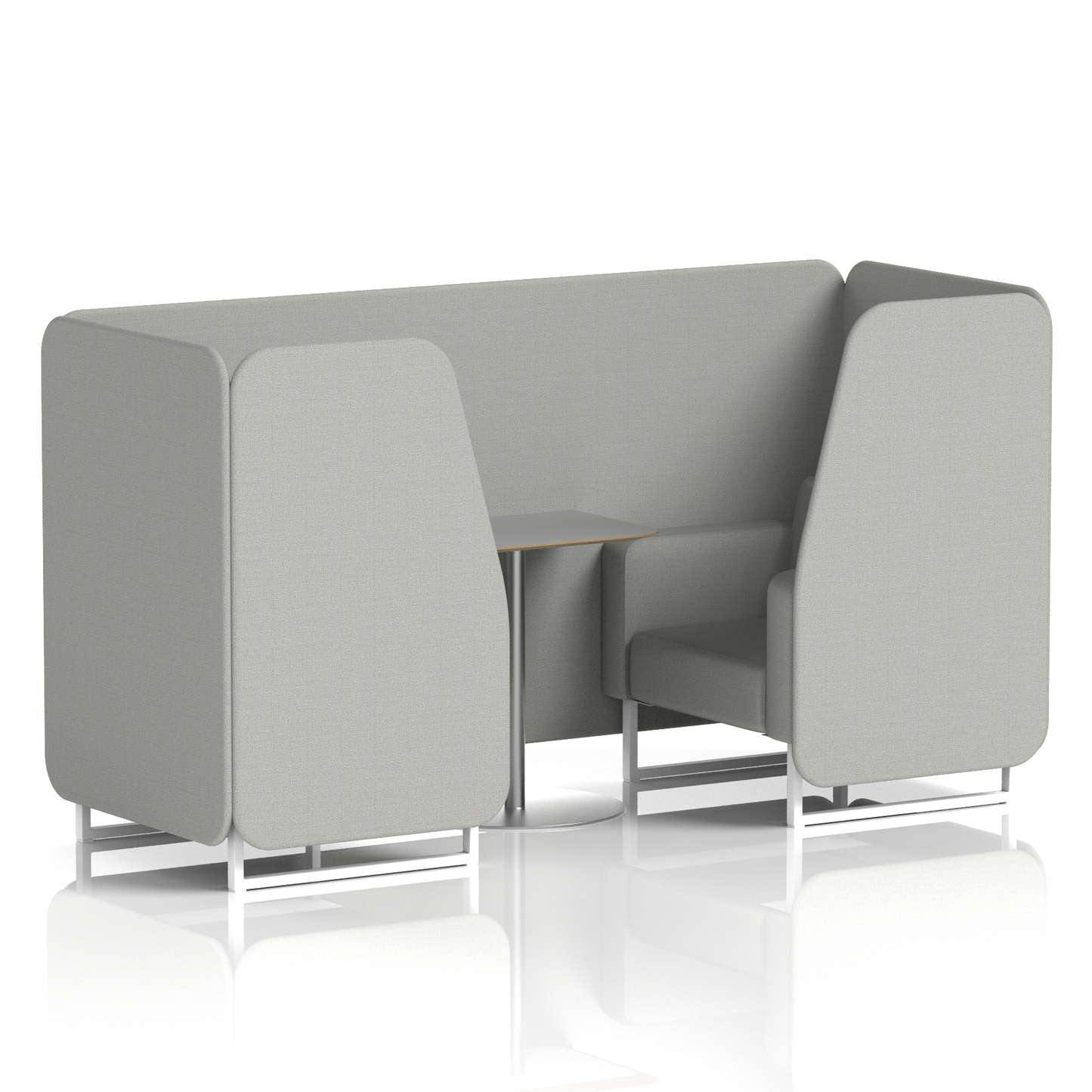 Brixworth Booth With Grey Table In Single Tone
