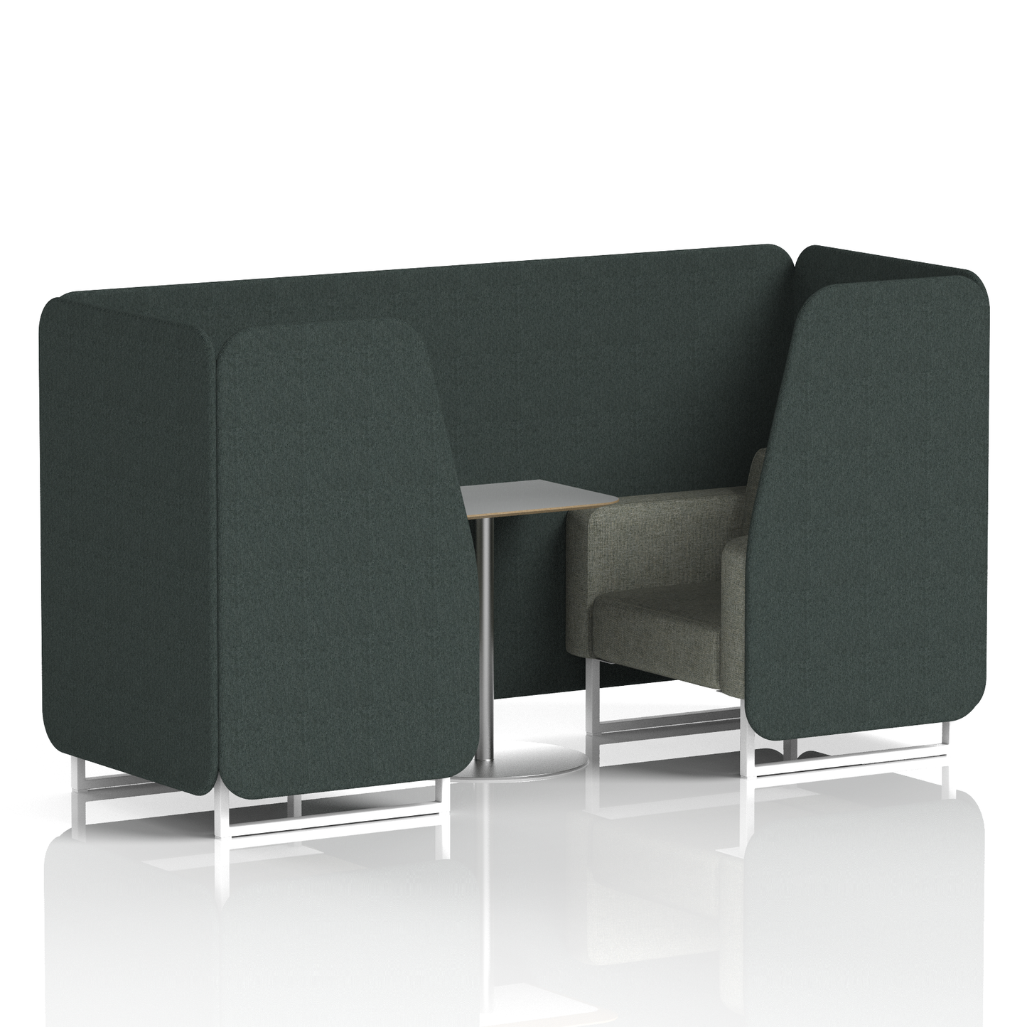 Brixworth Booth With Grey Table In Two Tone