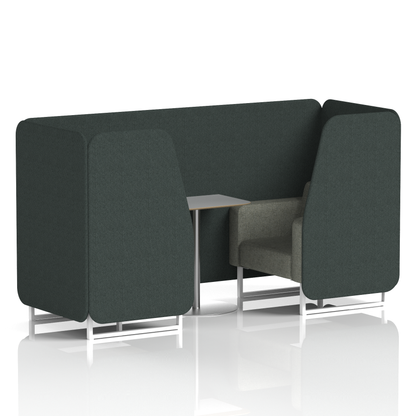 Brixworth Booth With Grey Table In Two Tone