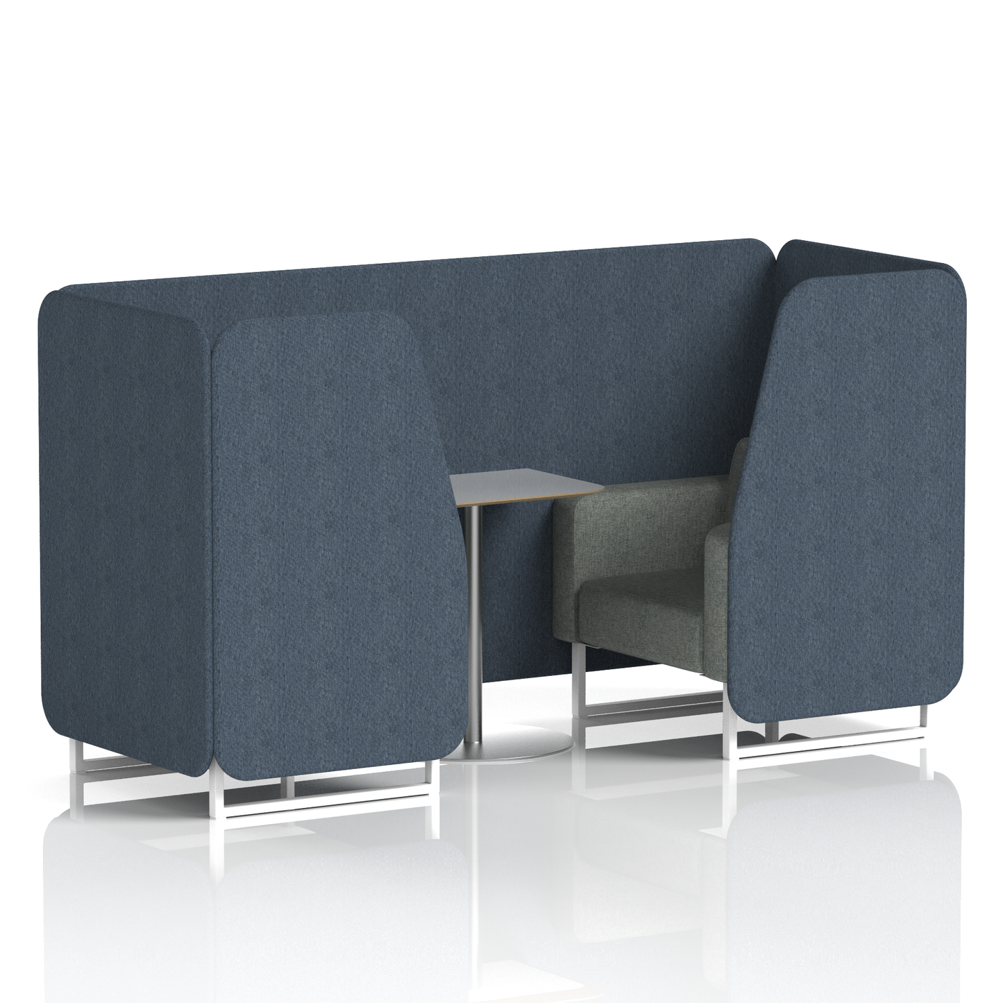 Brixworth Booth With Grey Table In Two Tone