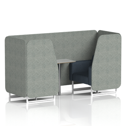 Brixworth Booth With Grey Table In Two Tone