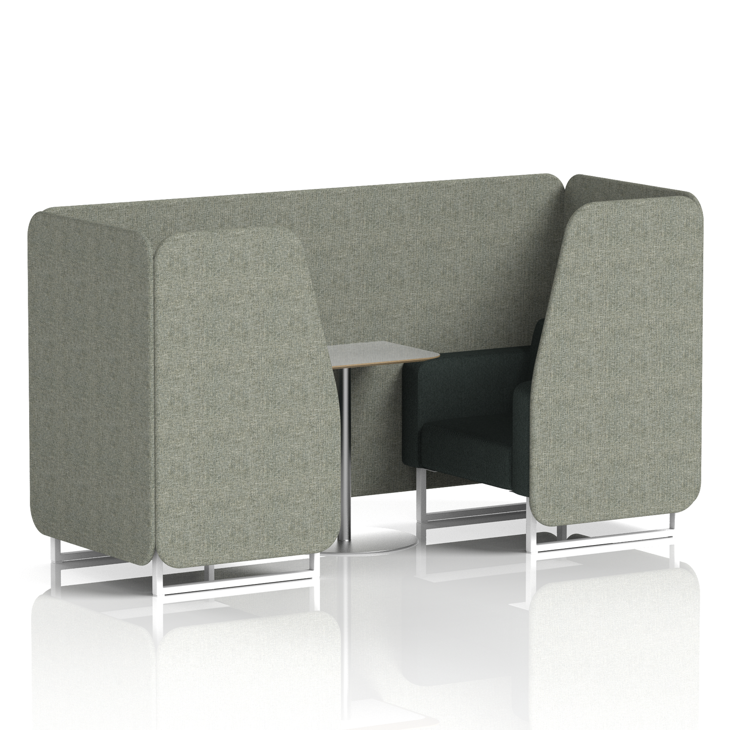 Brixworth Booth With Grey Table In Two Tone