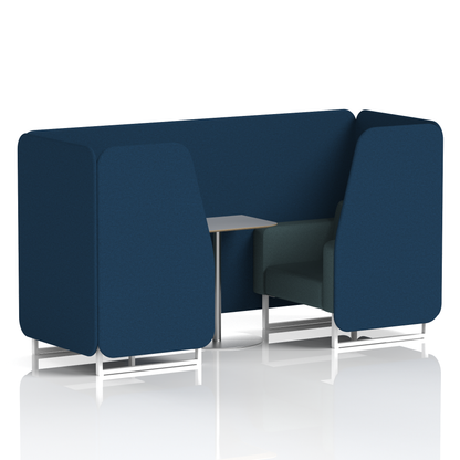 Brixworth Booth With Grey Table In Two Tone