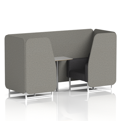 Brixworth Booth With Grey Table In Two Tone