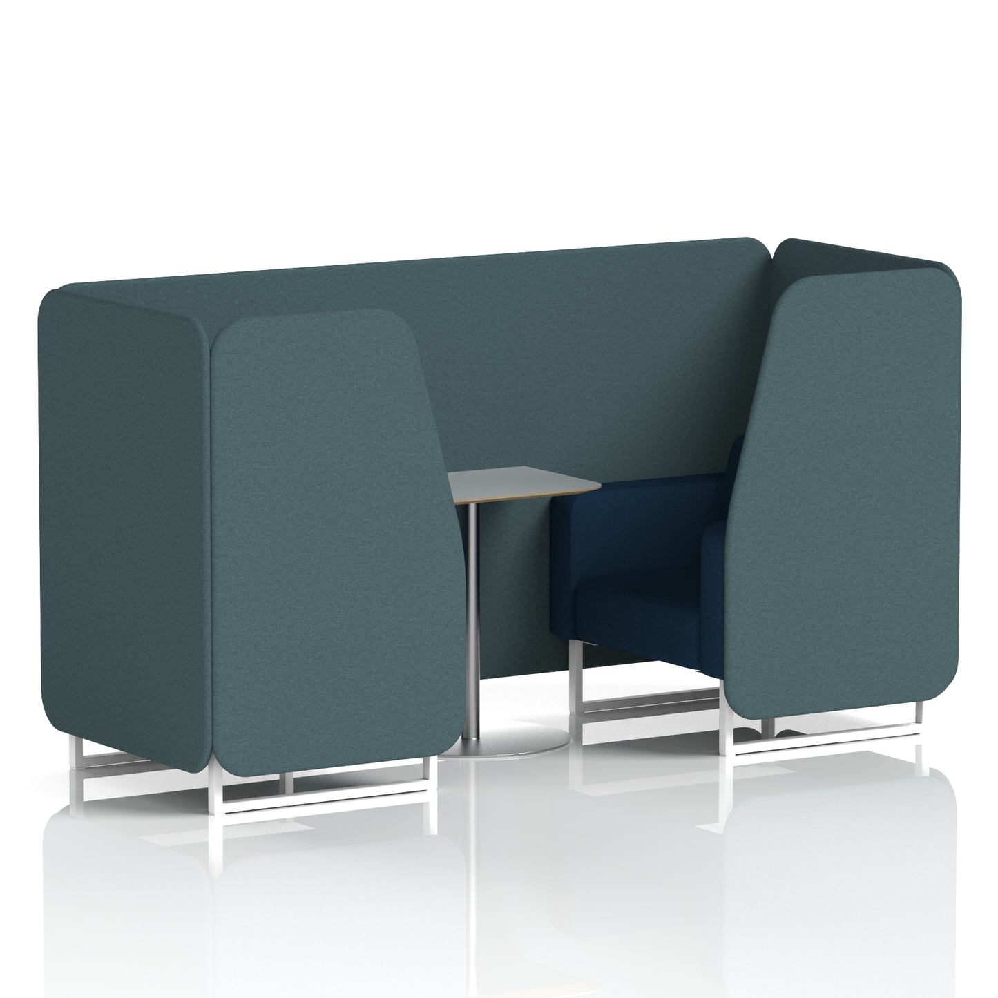 Brixworth Booth With Grey Table In Two Tone