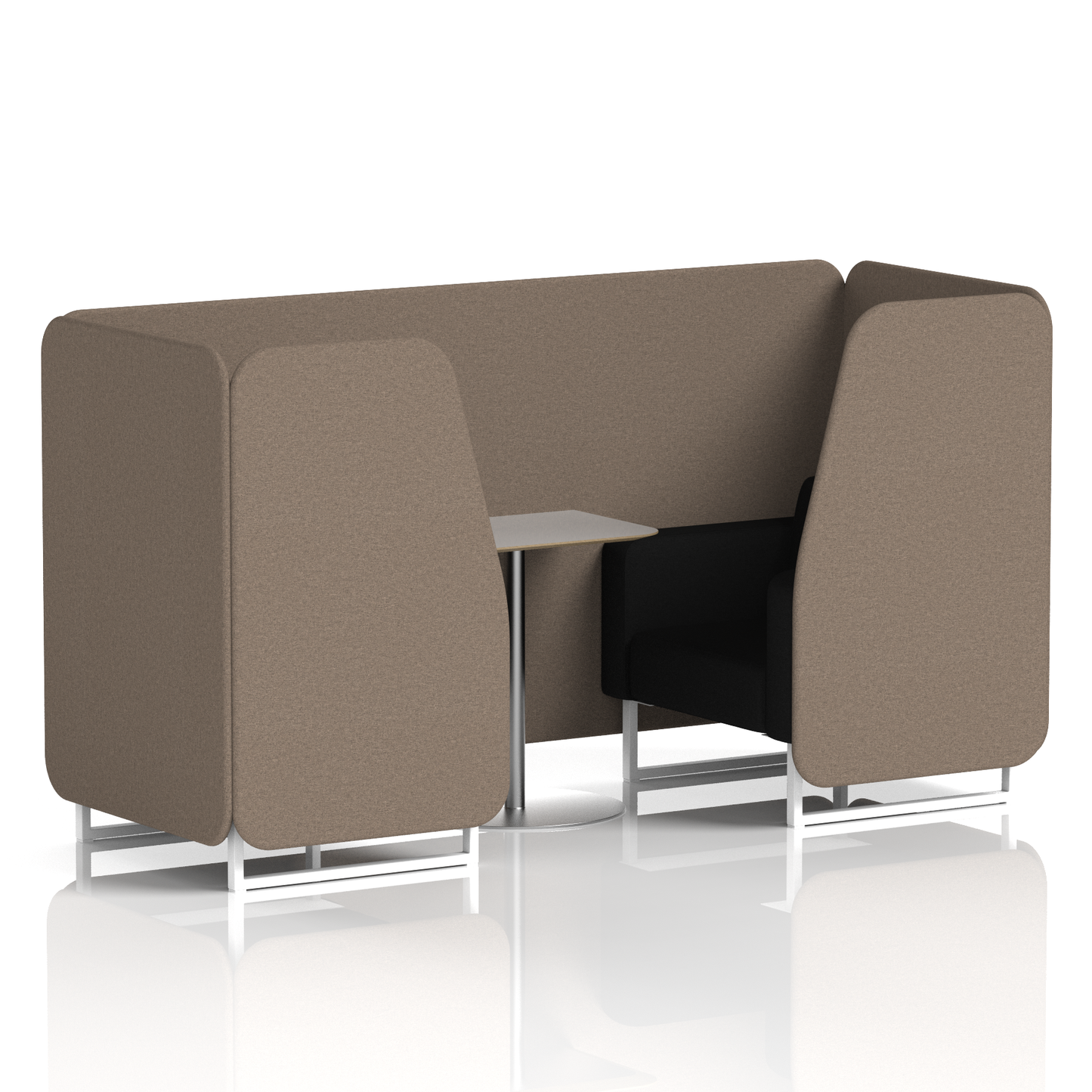 Brixworth Booth With Grey Table In Two Tone