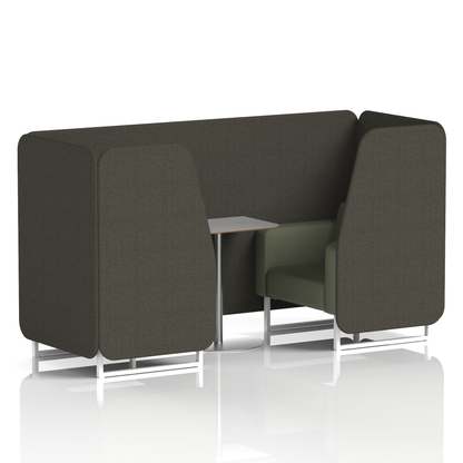 Brixworth Booth With Grey Table In Two Tone