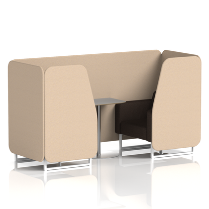 Brixworth Booth With Grey Table In Two Tone