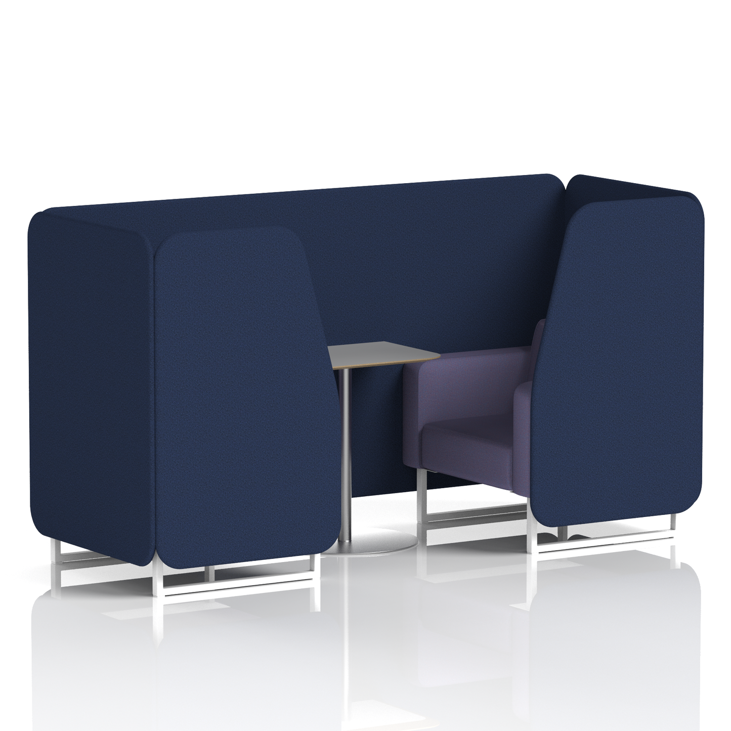 Brixworth Booth With Grey Table In Two Tone