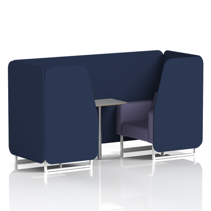 Brixworth Booth With Grey Table In Two Tone