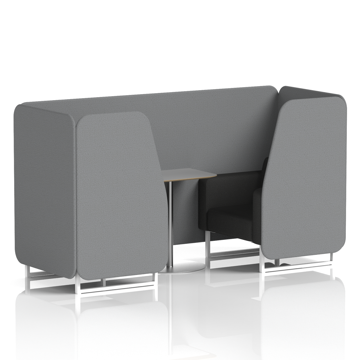 Brixworth Booth With Grey Table In Two Tone